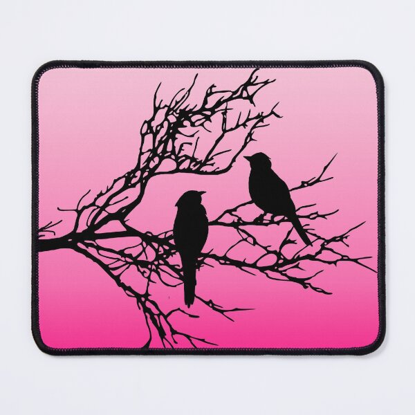 Item preview, Birds on a Branch, Black Against Dawn Pink  designed and sold by Marymarice.