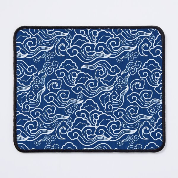 Item preview, Vintage Japanese Clouds, Cobalt Blue and White  designed and sold by Marymarice.