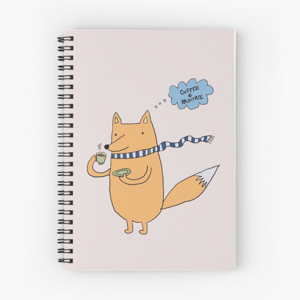 Item preview, Chilled coffee fox, coffee & meditation designed and sold by Moment Catcher.