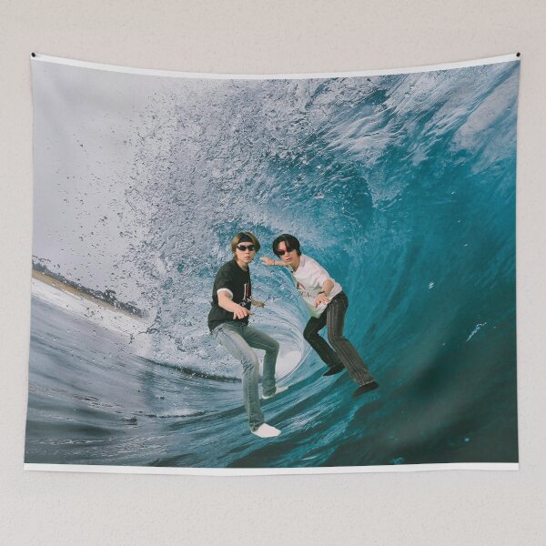 Item preview, Ten and Johnny on a wave meme (NCT) designed and sold by LunarKatShop.