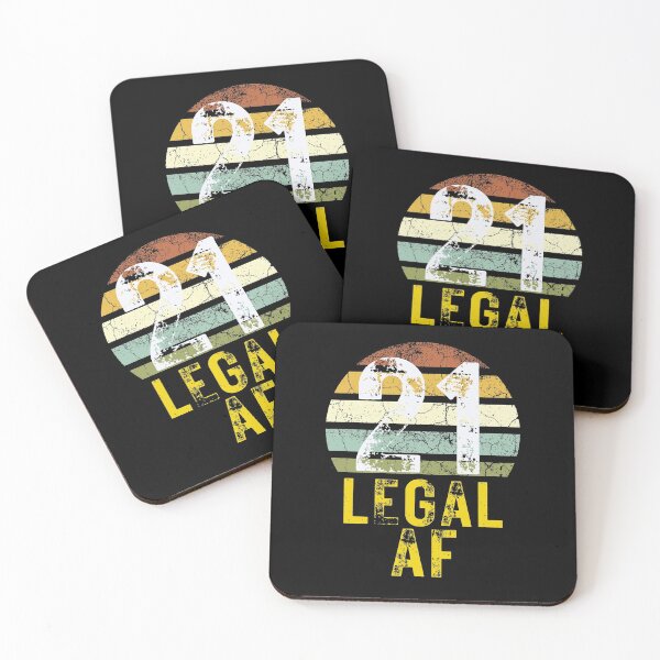 Item preview, 21 Legal AF funny, vintage sunset 21 legal af designed and sold by Benchamart.