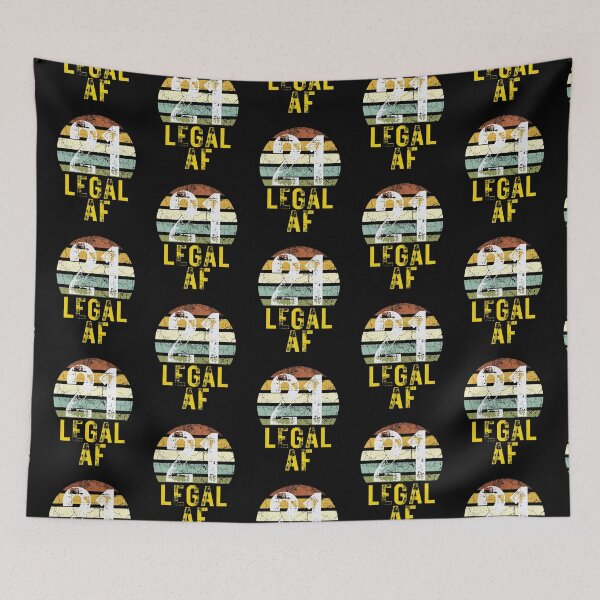 Item preview, 21 Legal AF funny, vintage sunset 21 legal af designed and sold by Benchamart.