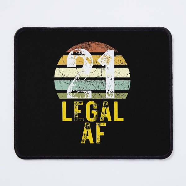 Item preview, 21 Legal AF funny, vintage sunset 21 legal af designed and sold by Benchamart.