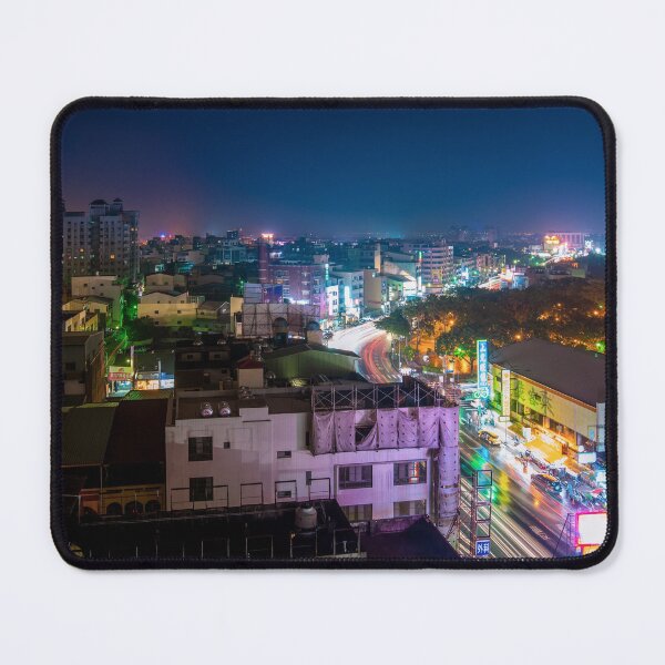 Artikelvorschau, Nachtansicht der Stadt Chiayi in Taiwan entworfen und verkauft von WorldScenery.