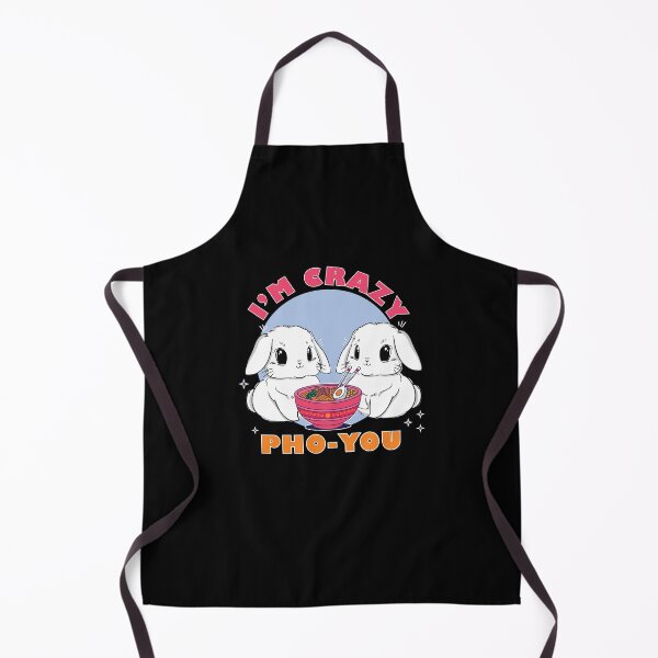 Item preview, Cute I'm Crazy Pho You | Bunnies Eating Ramen Kawaii for Bunny Lovers designed and sold by MadrigueraSM-.