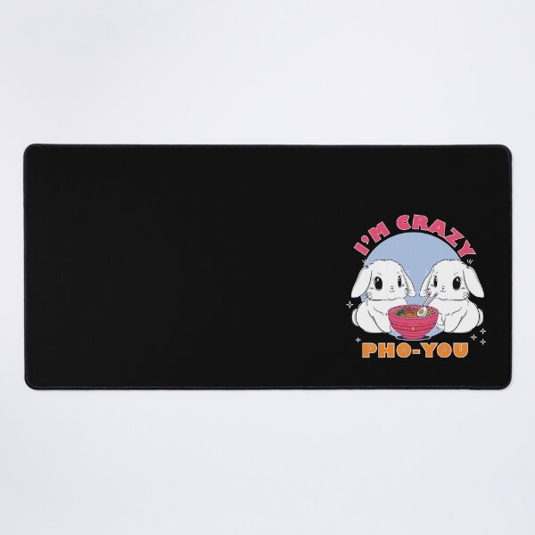Item preview, Cute I'm Crazy Pho You | Bunnies Eating Ramen Kawaii for Bunny Lovers  designed and sold by MadrigueraSM-.