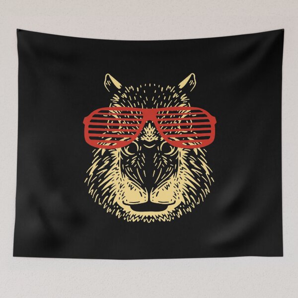 Item preview, Gafas de sol de capibara Capibara designed and sold by MooonTees.