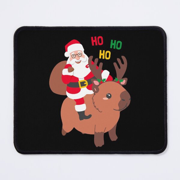 Item preview, Santa Riding Capybara, Cappy Christmas for Capybara lovers designed and sold by KlaraMacinka.