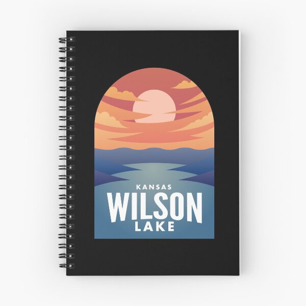 Artikelvorschau, Wilson Lake KS Retro Sunset entworfen und verkauft von HalpinDesign.