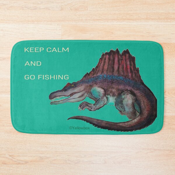 Item preview, Keep Calm And Go Fishing - Yellowbox ink painting designed and sold by twyellowbox.