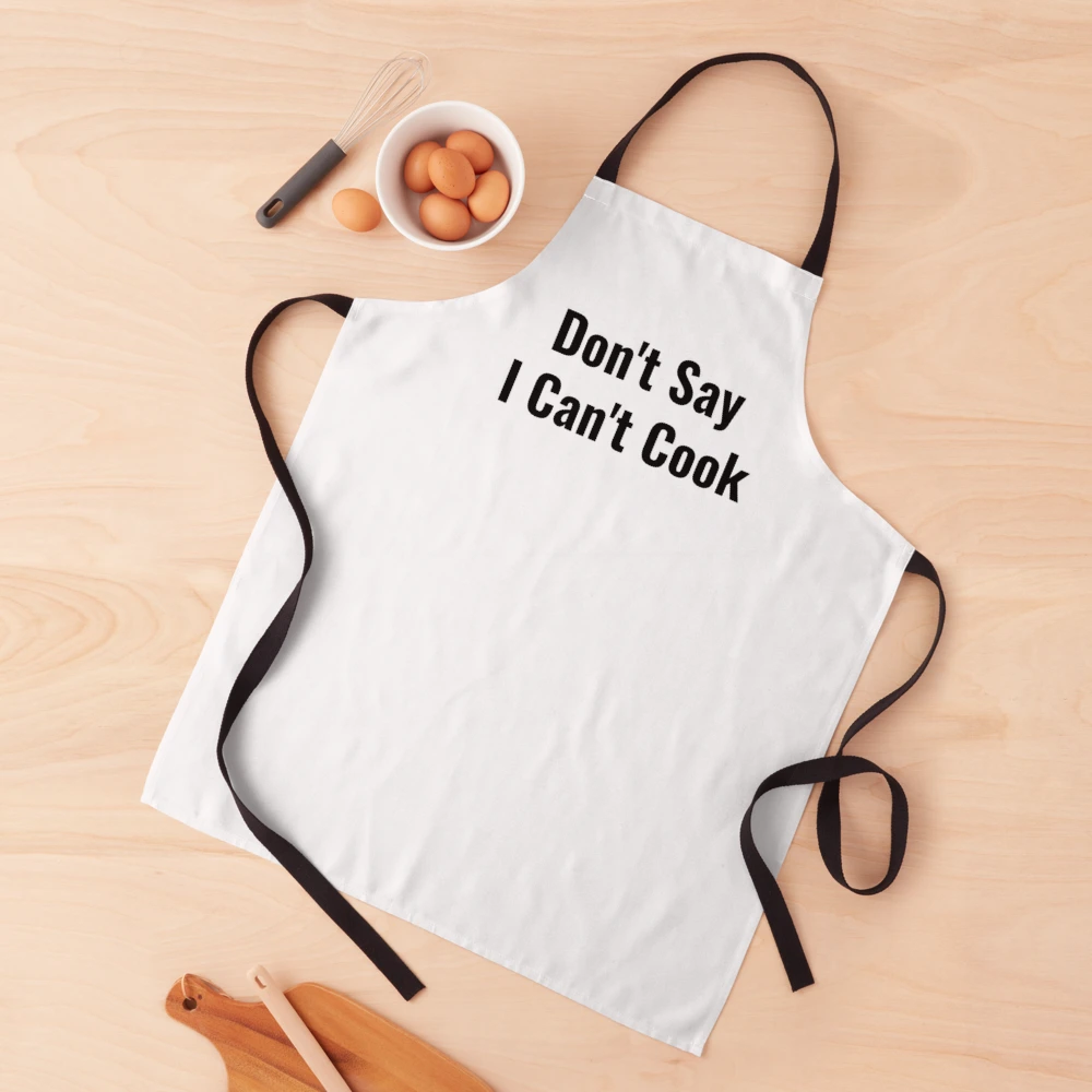 Funny Cooking Apron Gift Snarky Rude Gift for Chef, Linen Cooking