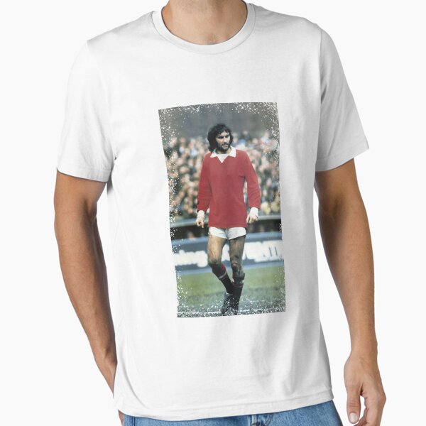 Item preview, George Best, Legend Authentic 70s rustic graphic T-shirt  designed and sold by DFDesignMarket.