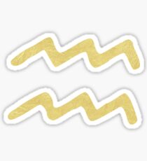 Aquarius Symbol Sticker