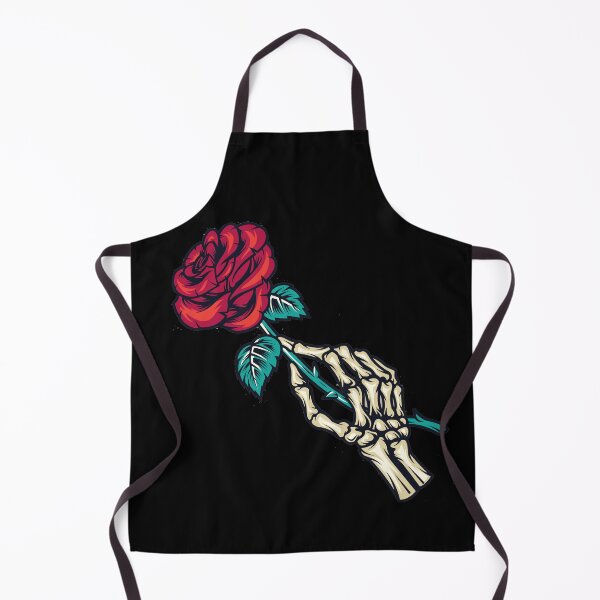 Item preview, skeleton hand holding a red rose designed and sold by bisly.
