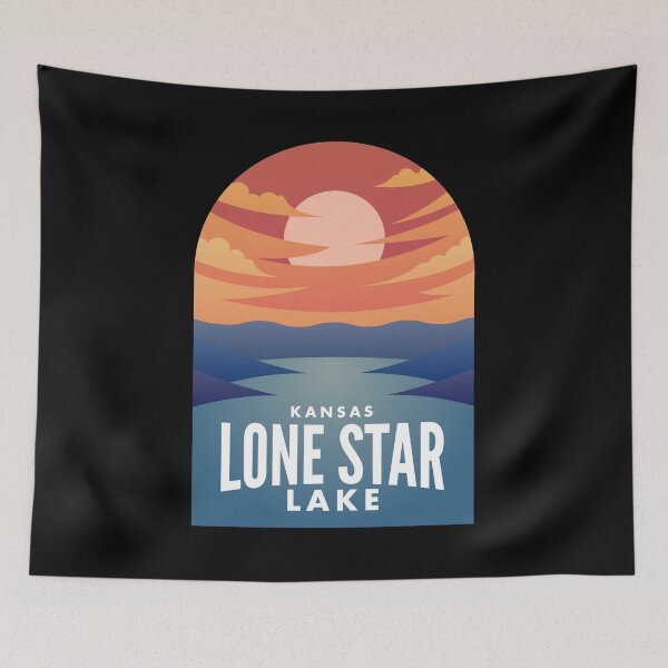 Artikelvorschau, Lone Star Lake KS Retro Sunset entworfen und verkauft von HalpinDesign.
