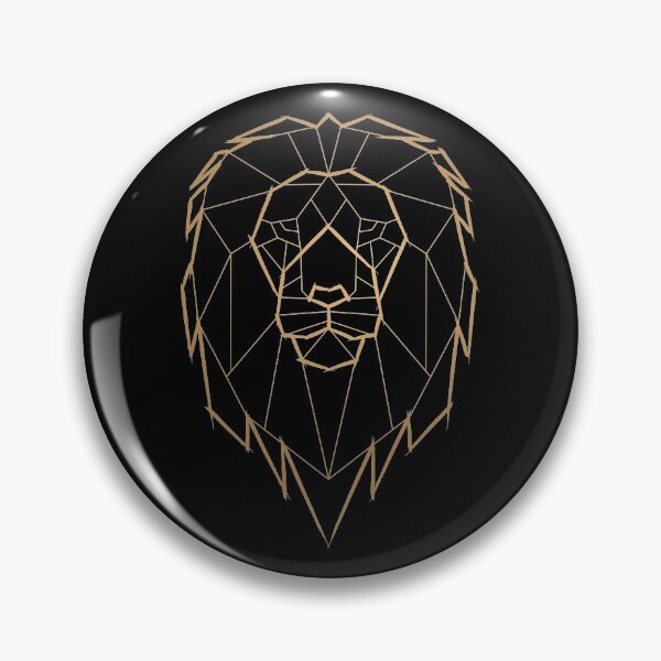 Item preview, Leo León Geometría Geométrica Polígono Color Oro Lineart Signo del zodiaco designed and sold by BruSign.