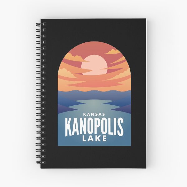 Artikelvorschau, Kanopolis Lake KS Retro Sunset entworfen und verkauft von HalpinDesign.