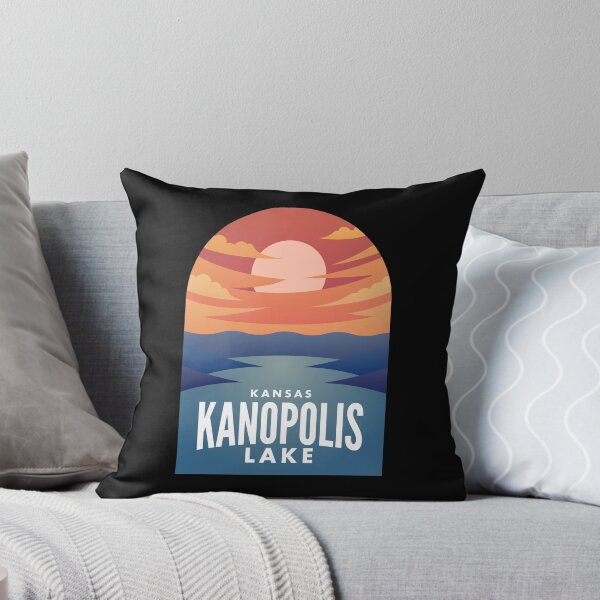 Artikelvorschau, Kanopolis Lake KS Retro Sunset entworfen und verkauft von HalpinDesign.