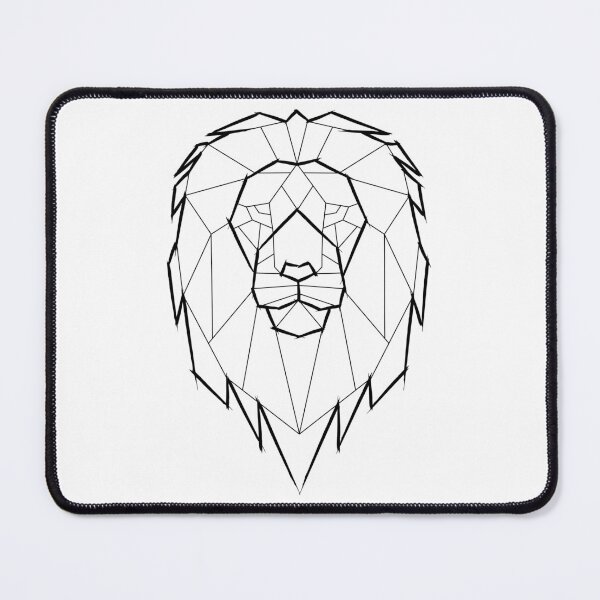 Item preview, Leo Lion Geometric Geometry Polygon Black Lineart Zodiac Sign designed and sold by BruSign.