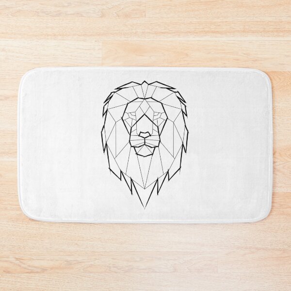 Item preview, Leo Lion Geometric Geometry Polygon Black Lineart Zodiac Sign designed and sold by BruSign.