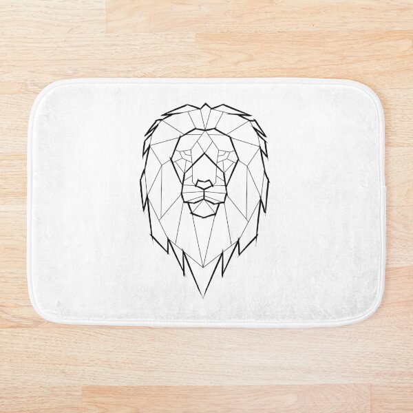 Item preview, Leo Lion Geometric Geometry Polygon Black Lineart Zodiac Sign designed and sold by BruSign.