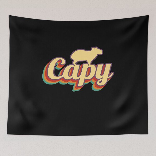 Item preview, Capybara Retro Capibara designed and sold by MooonTees.