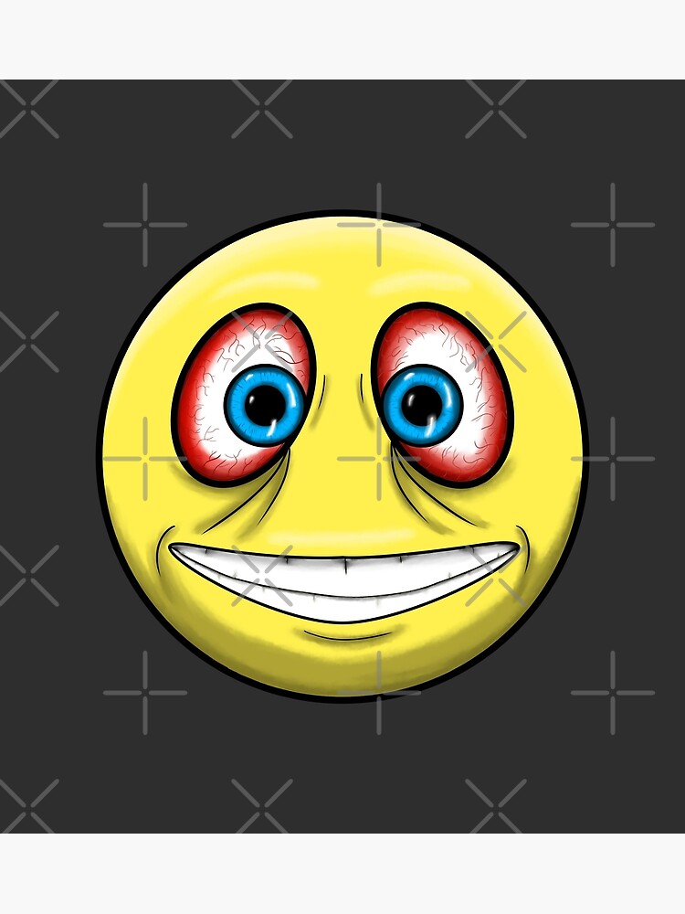 "Disturbed Emoji, Funny Smiley Face" Poster by Meme-Tees- | Redbubble