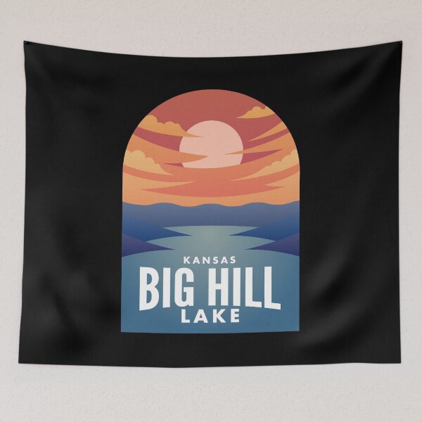 Artikelvorschau, Big Hill Lake KS Retro Sunset entworfen und verkauft von HalpinDesign.