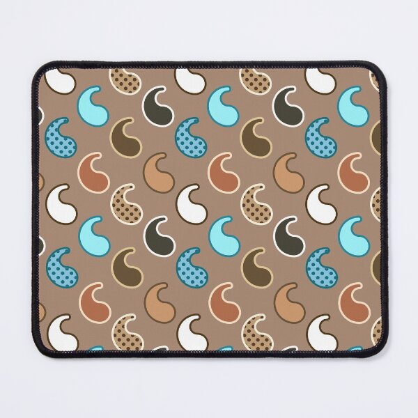 Item preview, Modern Paisley pattern, Taupe, Turquoise and Rust designed and sold by Marymarice.