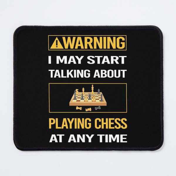 Item preview, Funny Warning Playing Chess designed and sold by FulviaContreras.