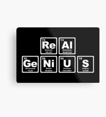 Real Genius - Periodic Table Metal Print