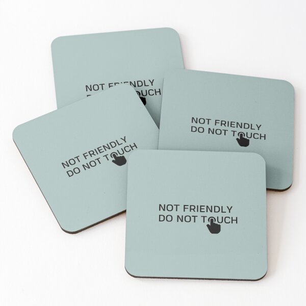 Item preview, Not friendly Do not touch Black designed and sold by Marharyta Ushakova.