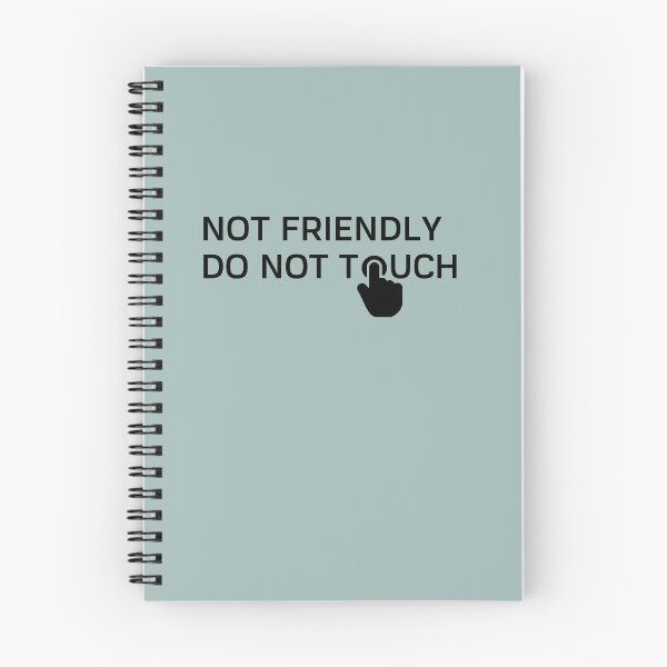 Item preview, Not friendly Do not touch Black designed and sold by Marharyta Ushakova.