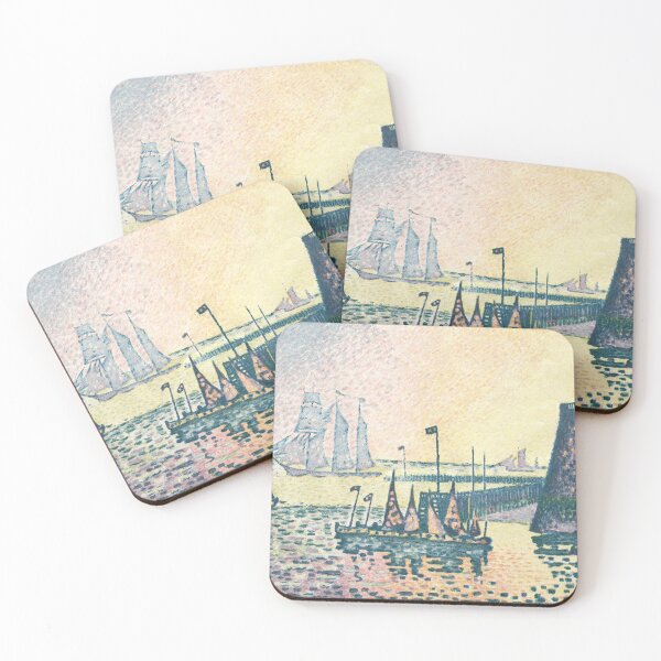 Item preview, Evening, The Jetty at Vlissingen (1898) by Paul Signac designed and sold by Designedbysm.