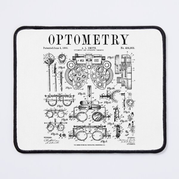 Item preview, Optometrist Optometry Eye Doctor Tools Vintage Patent Print designed and sold by GrandeDuc.