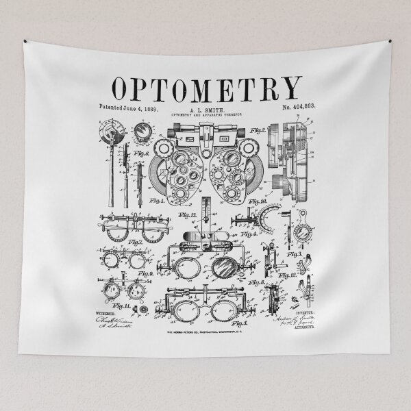 Item preview, Optometrist Optometry Eye Doctor Tools Vintage Patent Print designed and sold by GrandeDuc.