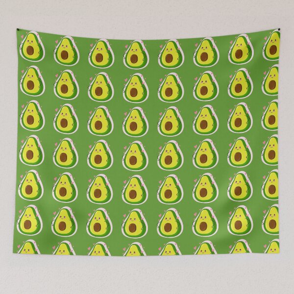Item preview, Cute Kawaii Avocado Cartoon Drawing designed and sold by BrightLightArts.