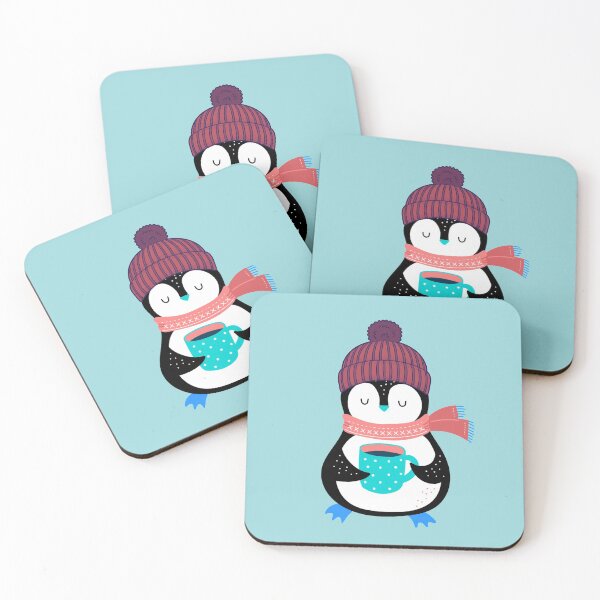 Item preview, Penguin Drinking Coffee designed and sold by AmeliaStore1.
