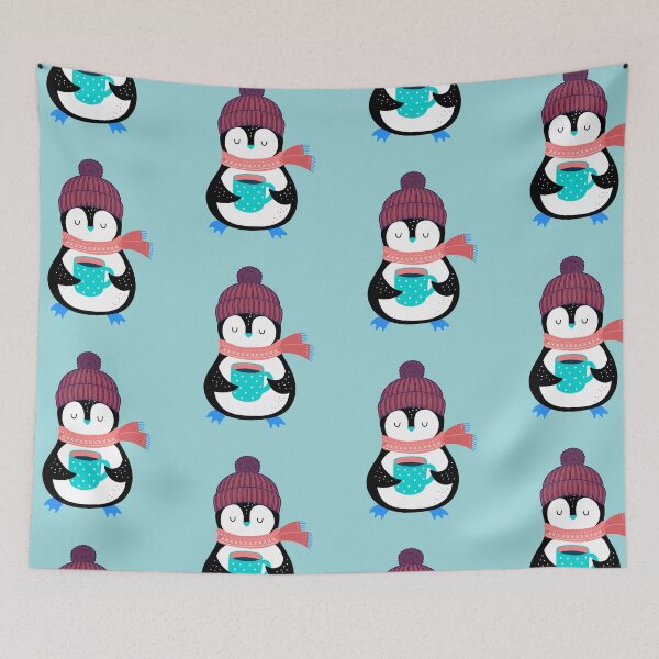 Item preview, Penguin Drinking Coffee designed and sold by AmeliaStore1.