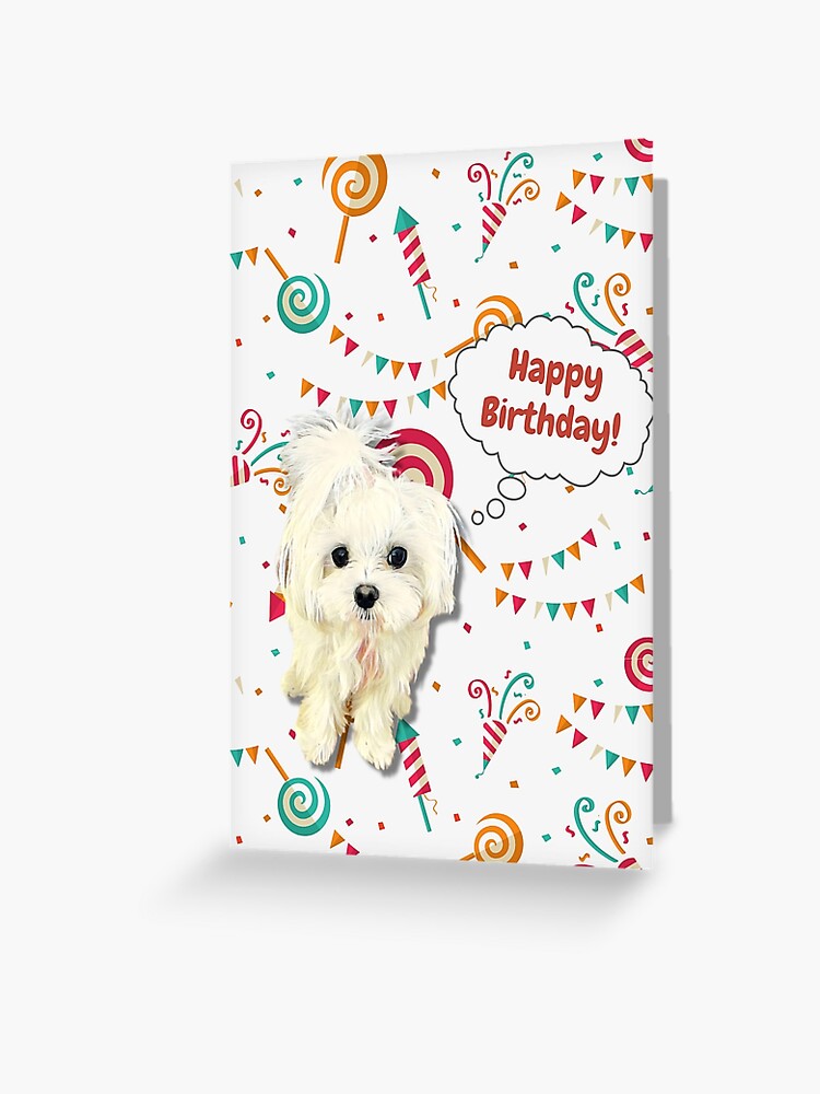 Maltese Mom Dog Mom Mothers Day Card, Maltese, Dog Mom Card, Happy