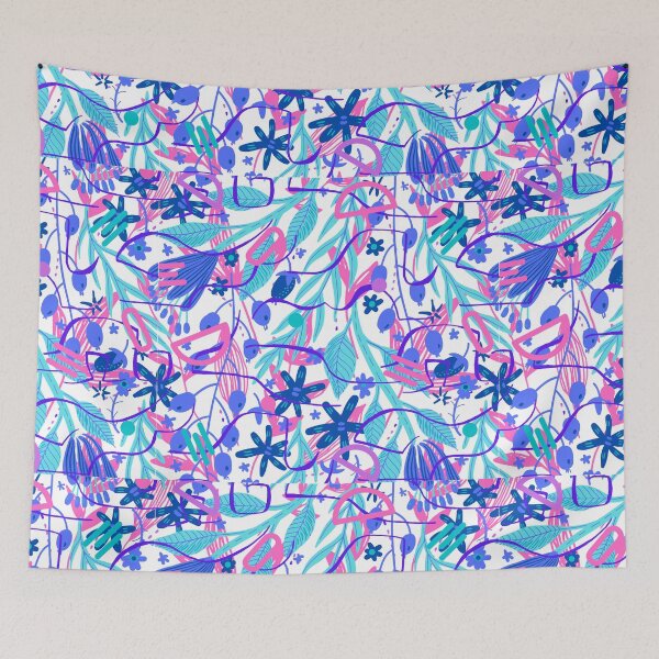 Item preview, Colorful pattern leaves and flowers designed and sold by NoahDea.