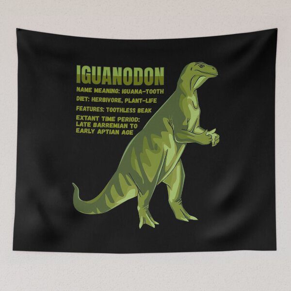 Item preview, Iguanodon Dinosaur Giant Lizard Lovers Infographic Facts Gift designed and sold by Maljonic.