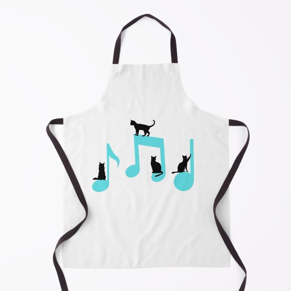 Item preview, Cute Blue Musical Notes With Cats For Music Lover And Cat Lovers As Mewsic Lovers - Mewsic designed and sold by Funwithmusic.