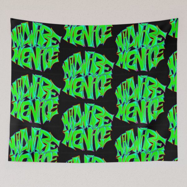 Item preview, MALWARE MENACE LOGO GREEN designed and sold by MALWARE-MENACE.