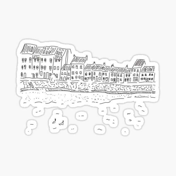 Galway Claddagh (black and white) Sticker