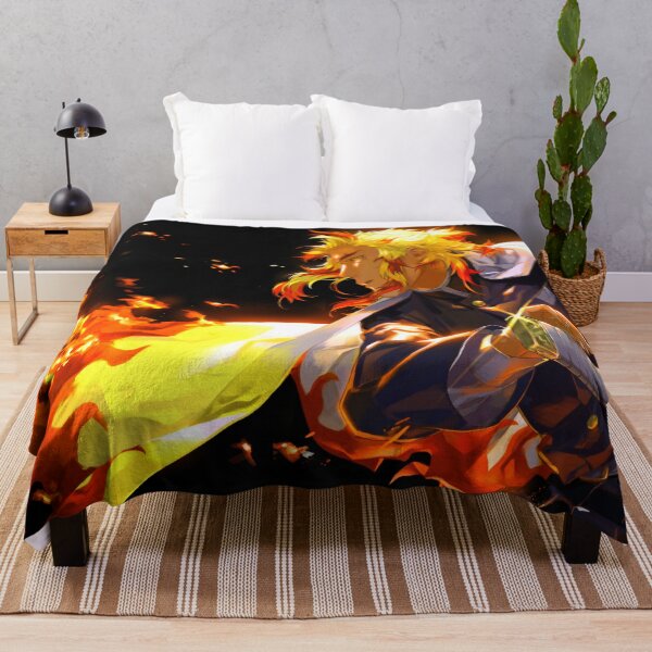 Kyojuro rengoku graphic Throw Blanket