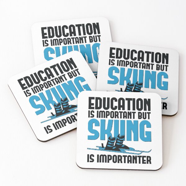 Item preview, Education is Important but Skiing is Importanter Funny Ski Lover  designed and sold by dass-art.