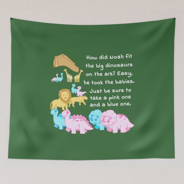 Item preview, Noah’s Ark Dinosaurs | How did Noah get the big dinosaurs to fit on the ark?  designed and sold by Markver1.