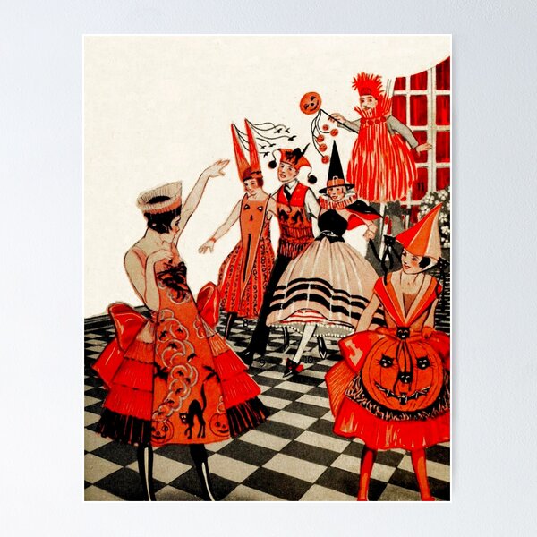 Item preview, Vintage Halloween Costume Party designed and sold by IliaLobell.