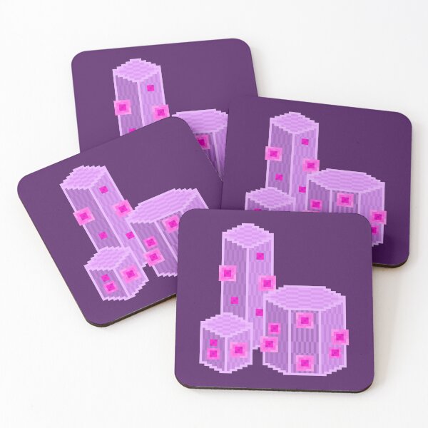 Item preview, Pink Geometric Pixel Cacti designed and sold by rin3d .